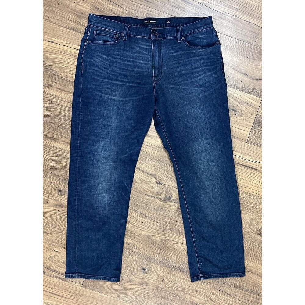 Lucky Brand 363 Vintage Straight Jeans Men's Denim Blue Sz 38/30 Briny Deep